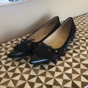 Tod’s Audrey double fringe flats. Size 39.